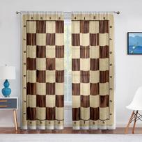 Chess Borad Sports Games Tulle Voile Curtains for Bedroom Window Curtain for Living Room Sheer Curtains Blinds Organza Drapes 1 PCS W100XH250cm&Rod Pocket
