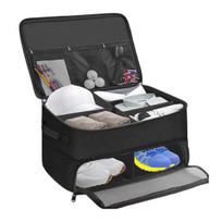 Golf Trunk Organizer Storage Bag with Multi-Pocket Design Large Capacity Zipper Closure Waterproof Car Golf Storage Pouch Container juoda