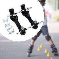 Roller Skate Base 2 Row with Brake Head Bottom Plate PU brake 23.8 cm