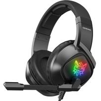 K19 Surround Žaidimų Ausinės Laisvų Rankų Įranga Žaidėjas USB Laidinės Viršaus Ausų Ausinės RGB Žaidėjas PS4 PS5 Xbox Series Žaidėjams 21*18.5*10cm juoda