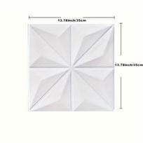 35*35cm 3D kambario dekoras Šilta apdaila Lipnios sienų lipdukai Lubų fonas Putplastis Vandeniui atsparus Antivandalinis tapetas 20pcs 35x35cm balta