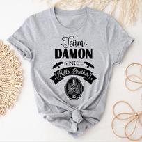 Damon Salvatore shirt female Breathable Trendy kawaii graphic tshirt women Psychedelic 2000s Comfortable Graphic Pastel S
