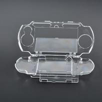 Skaidrus korpusas PSP 2000 3000, skaidrus kietas nešiojimo dėklas, užspaudžiamas apsauginis dėklas, formos Sony Playstation gray