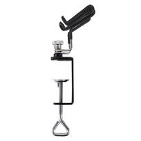 Two-brush Airbrush Holders Portable Stainless Steel Airbrush Holder Stand Universal Clamp-on Table Stand for Artists
