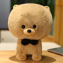 Mielas šuniuko lėlės pliušinis žaislas teddy šuo Pomeranijos lėlė raminanti draugija skudurinė lėlė mergaitės gimtadienio dovana 23cm（0.18kg） balta