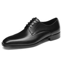 Luxury Mens Oxford Genuine Leather Shoes Black Coffee Business Office Men Wedding Formal Lace Up Dress Shoes 6 juoda