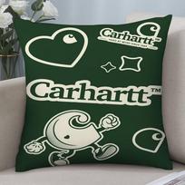 Luxury C-Carhartts Pillow Case Short plush Double-sided Print Square Throw Pillow Covers Sofa Home Cushion Decor 12x12Inch