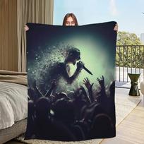 Band L-Linkin P-Park Blanket Flannel warm comfort soft plush blanket For Picnic Beds Sofas Homes And Bedrooms 30x40in