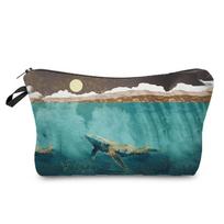 Women Fish Print Cosmetic Bag Toiletries Organize Travel Storage Case  6373