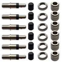 6 Pack Bike Valves Cores Removers Bike Tire Valves Cores Removal Tool Valves Stem Cores Bike Tool Valves Cores Removers 1 black