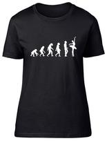 Evolution of Ballet Womens Ladies Fitted Tee T-Shirt S