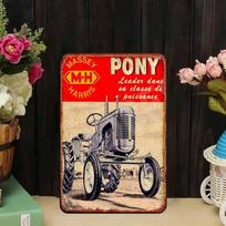 Massey Harris Little Pony Tractor Retro Metal Tin Sign Farmhouse Garage Wall Decor Rustic Bar Art įvairiaspalvis