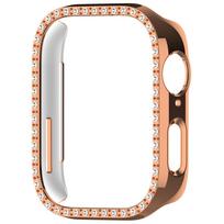 Bling PC Tuščiaviduris Apsauginis Dėklas Huawei Watch Fit 3 Deimantinis Krištolinis Dėklas Kietas Viršelis fit3 Apsauginis Laikrodžio Korpusas Madingas Buferis For Huawei Fit 3 rožinio aukso spalvos