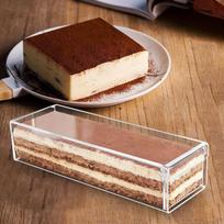 Tiramisu dėžutė Kepimo reikmenys Skaidrus akrilinis indelis Daugiafunkcis „pasidaryk pats“ įrankis Desertui white