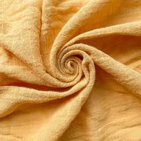 45x125CM Colorful Thin Linen Cotton Crepe Slub Crinkled Sluby Fabric Organic Natural Flax Cambric DIY Sewing Clothing Accessory (17inx49in)