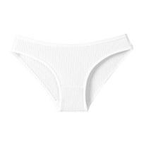 Cotton Thongs for Women Low Rise Sexy Ribbed No Show Ladies Panties Soft Breathable Stretch Underwear S balta