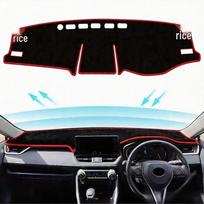 Toyota RAV4 (2019-2024) Dashboard Sun Shade Pad - Anti-Glare & Non-Slip, Suede Velvet Leather. Single Layer Polyester