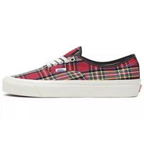 Vans Authentic 44 Dx Classic Casual Plaid Low Top Skate Shoes Unisex Sneakers Red Brown VN0A5KX4RGR 41