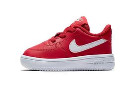 Nike Air Force 1 18 Low top Skateboard Shoes Red White Infant And Toddler 905220-601 21 red