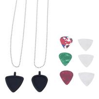 Unisex Customizable Guitarists Necklace Music Lover Guitar Pick Necklace for Concerts and Gift 1