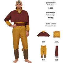 Avataras: Paskutinio Oro Valdytojo Cosplay Kostiumai - Azula, Bumi ir Aang Vaidmenų Apranga Adult XL
