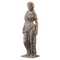 3D spausdinta deivės statulėlė Elegantiška graikų deivės statula Romėniško stiliaus moters skulptūra biurui, svetainei, stalo lentynai dekoruoti balta