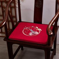 Chinese Style Cushion Mahogany Furniture Sofa Seat Cushion Taishi Circle Chair Tea Chair Non-slip Back Cushion 40x40x3cm