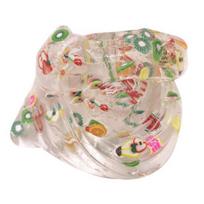 Transparent Sliced Fruit Salad Slime Magic Mud Putty Stress Relief Sludge Toy