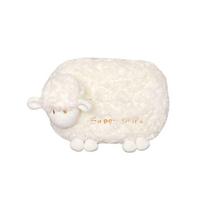 Car Tissue Box Cover Plush Cartoon Sheep Design Soft Fabric Car Interior Decorative Tissue Holder Suitable for Vehicle Use one size balta