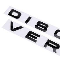 DISCOVERY Variklio dangčio Galinės bagažinės Logotipo Lipdukas Apvalus Šriftas Raidė Emblema Ženklelis Automobilio Aksesuarai black