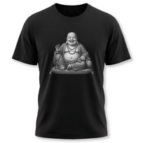 Laughing Buddha T-Shirt | Happy Budai Hotei Zen Buddhism Graphic Tee Shirt XXXXL
