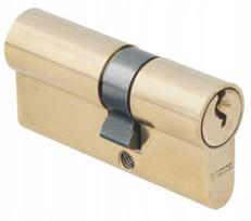 Žalvarinis durų spynos cilindras 25/30 mm raktas-raktas, 3 raktai