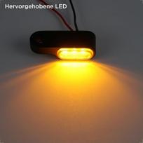 Mini 3 Led Motociklo Posūkių Rodikliai, Universalūs 12v, E24