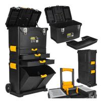 Keltin plastikinis įrankių vežimėlis su organizatoriumi ir 4 stalčiais K00621, 46 × 26 × 82 cm, plastikas, modulinė konstrukcija