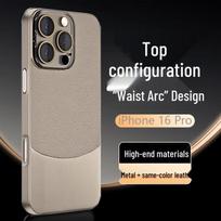 Langling Spliced Leather Case for iPhone 16 Pro iPhone 16 Pro