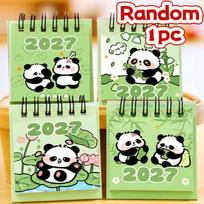 2027 Mini Desk Calendar Portable Compact Standing Calendar for Home Office School Travel Holiday Reminder Use A1