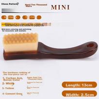MENGTING Brush Set for Chinese Chess Board, Extra Hard Bristles, Nano Polishing And Coloring, Diamond Olive Walnut Grinding, 4-Piece Set