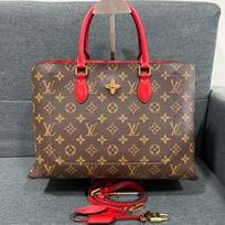 [Pre-Owned] Flower Tote Classic Logo Monogram Flower Coated Canvas Shoulder Crossbody Handbag - Very Good #Y74497 ONE SIZE