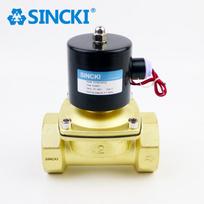 SINCKI Brass Solenoid Valve 2 Way AC/DC 220V/110V/12V/24V Models 2W025-08/2W160-15/2W200-20/2W250-25 Electric Water Valve 2W025-06(G1/8")DC24V