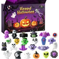 Halloween Decoration Ideas Advent Calendar, 24 Days Countdown Calendar with Pcs Slow Rising Gift for Children Squeeze Toys, Scary Collectible A
