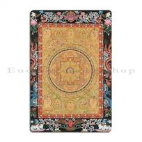 Chakra Samvara Mandala Metal Plaque Poster Designer Wall Cave Create Club Wall Cave Tin Sign Poster 20x30cm（7.8x11.8inch）