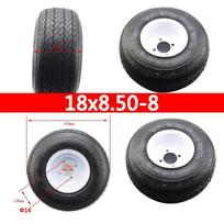 Rim Wheel and Tyre Tire for ATV, Buggy, Quad, Lawn Mower, Garden Tractor 4 Wheeler 125cc, 150cc, 200cc, 250cc, 100mm, 18x8, 50-8 black
