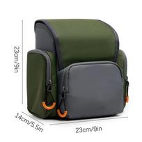 Outdoor Rangefinder Binocular Harness Chest Pack Waterproof Pouch Adjustable Large Capacity Carrying Case for Hunting Hiking žalia