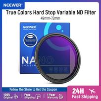 NEEWER 58mm-82mm True Colors Hard Stop Variable ND Filter ND2-32 Limited Neutral Density Filter Multi Coated HD Optical Glass 58mm