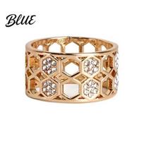 Women Scarf Jewelry Honeycomb Silk Ring Hollow-out Bandana Slide Smooth Sliding Ring Rhinestone Holder for Neckerchiefs Shawls Shirts Durable Clasp