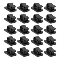 20Pieces Cable Clips With Strong Adhesive Cable Management Holder For Organized Wire Setups In Multiple Locations