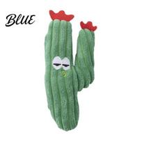 Lightweight Cat Toy Catnip Cactus Toy Stuffed Chew Soft Durable Plush Kitten Kicker for Indoor Cats Biting Kicking Reinforced Stitching tamsiai žalia spalva