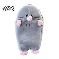 Cartoon Mole Pencil Case Case Cute Plush Large Capacity Pen Pouch Stable Flat Seam Soft Stuffed Stationery Bag for Kids School Gift Students Animal pilka