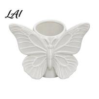 Office Desk Decoration 3D Printed Butterfly Pen Holder Embossed Organizer for Pencils Hollow Barrel Container Makeup Brushes Large Capacity Storage