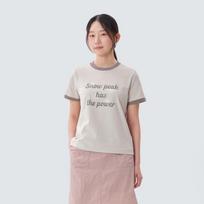 [Snowpeak] Cotton Women's Ringer Short-Sleeve T-shirt Light Beige (S25MWFTS63) 85